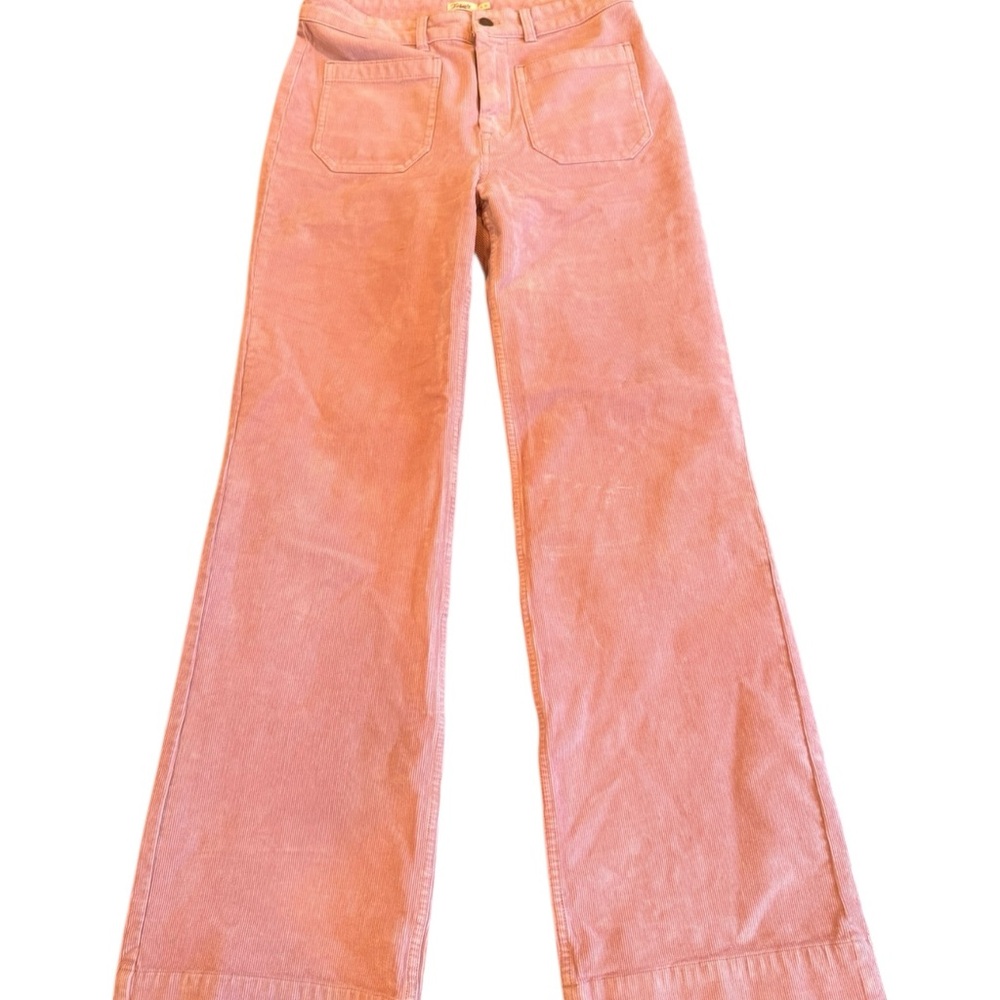 Faherty Softstretch Cord Patch Pocket Pants Flare… - image 5